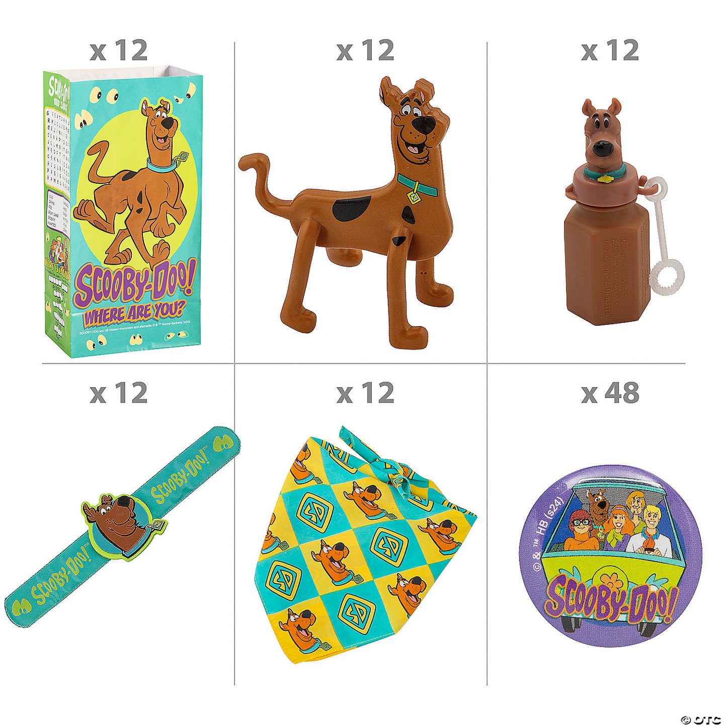 120 Pc. Scooby-Doo!™ Party Favor Handout Kit for 12 | USA Decoration®