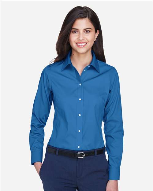 Women's Crown Collection® Oxford Woven Dress Shirt | USA Decoration