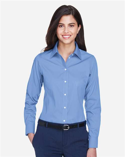 Women's Crown Collection® Oxford Woven Dress Shirt | USA Decoration