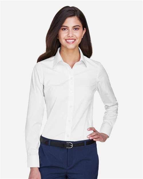 Women's Crown Collection® Oxford Woven Dress Shirt | USA Decoration