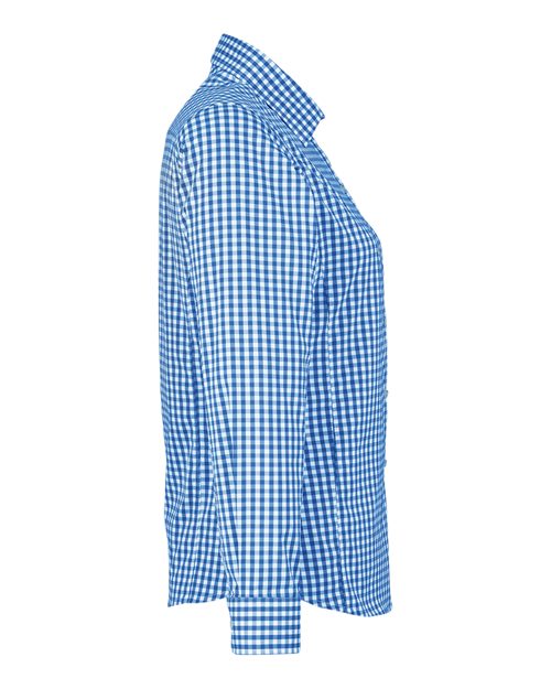 Women's CrownLux Performance® Gingham Dress Shirt | USA Decoration