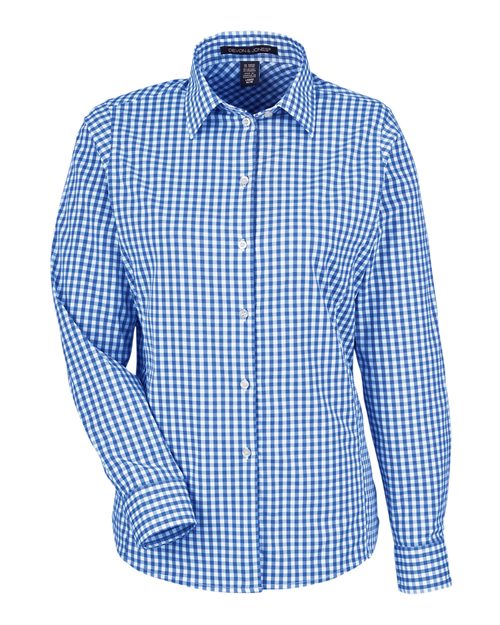 Women's CrownLux Performance® Gingham Dress Shirt | USA Decoration