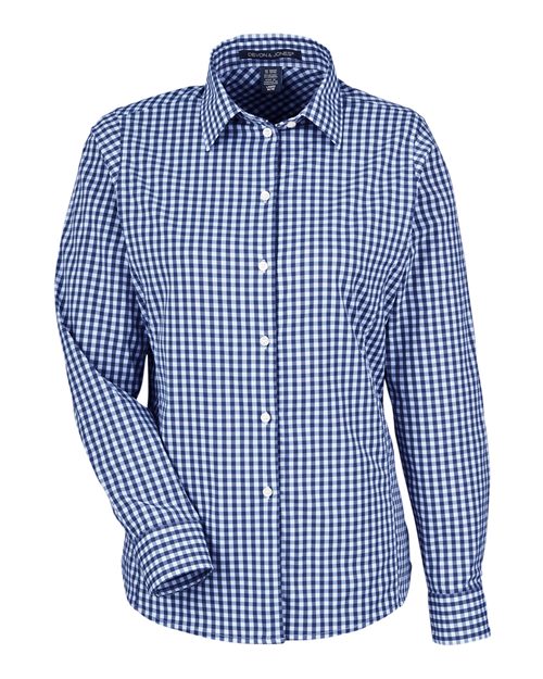 Women's CrownLux Performance® Gingham Dress Shirt | USA Decoration