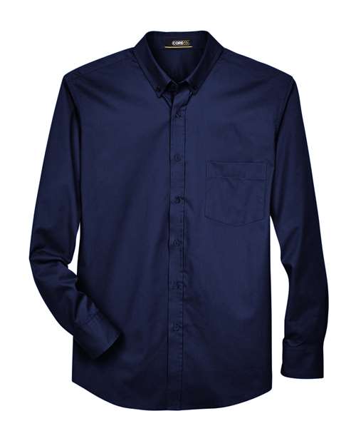 Tall Operate Long Sleeve Twill Dress Shirt | USA Decoration