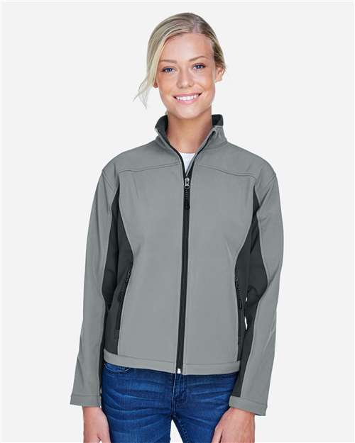 Women's Soft Shell Colorblock Jacket | USA Decoration