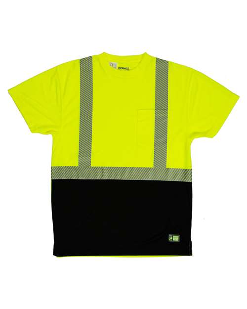 Hi-Vis Class 2 Color Blocked Pocket T-Shirt | USA Decoration