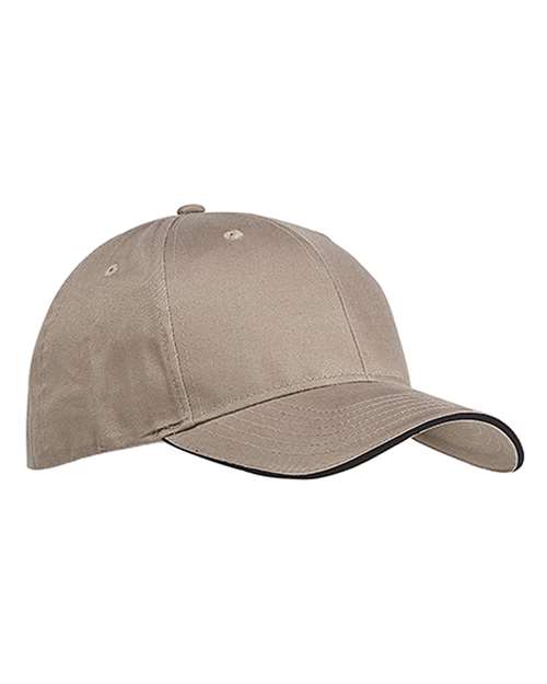 Brushed Twill Sandwich Cap | USA Decoration