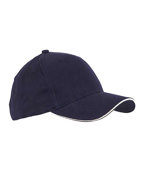Brushed Twill Sandwich Cap | USA Decoration