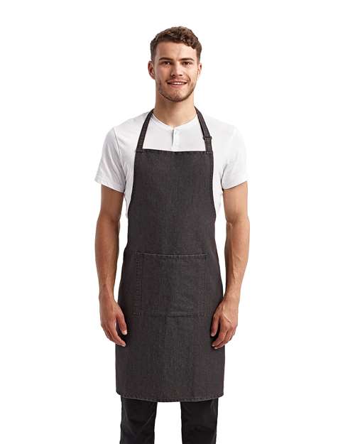 Recycled Bib Apron with Pocket | USA Decoration