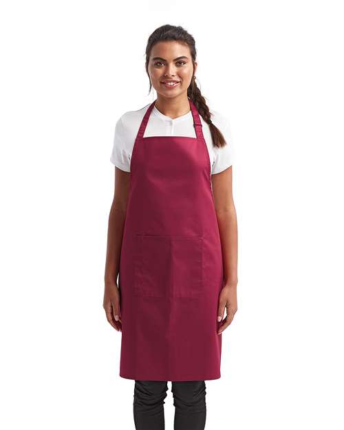 Recycled Bib Apron with Pocket | USA Decoration
