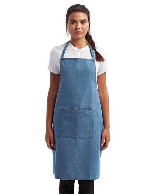 Recycled Bib Apron with Pocket | USA Decoration