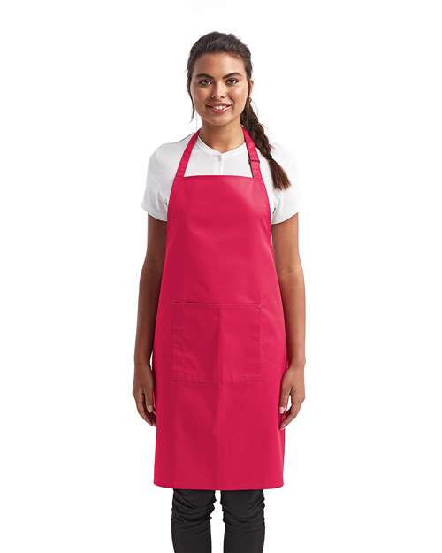 Recycled Bib Apron with Pocket | USA Decoration