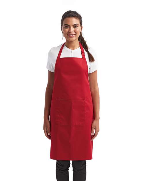 Recycled Bib Apron with Pocket | USA Decoration