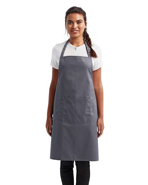 Recycled Bib Apron with Pocket | USA Decoration