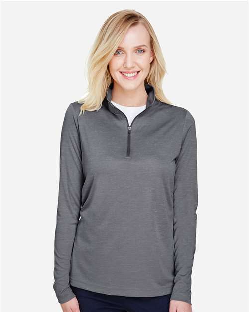 Women's Zone Sonic Heather Performance Quarter-Zip Pullover | USA Decoration