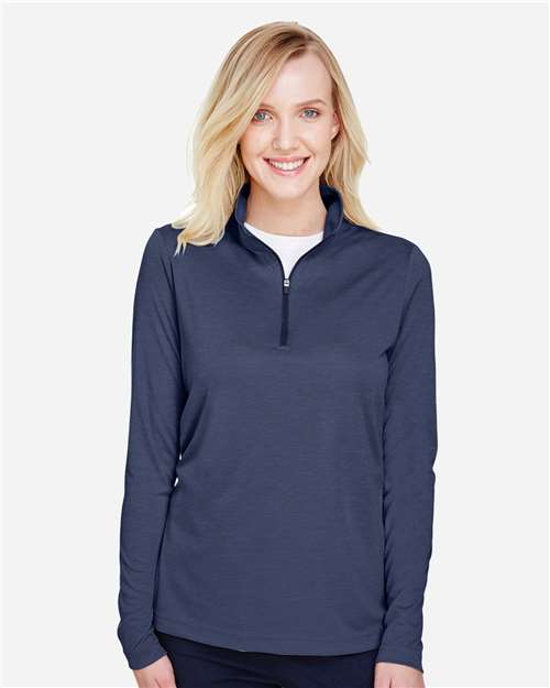 Women's Zone Sonic Heather Performance Quarter-Zip Pullover | USA Decoration