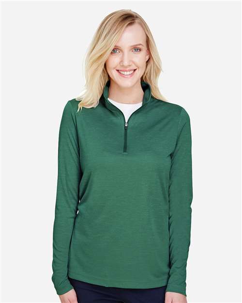 Women's Zone Sonic Heather Performance Quarter-Zip Pullover | USA Decoration