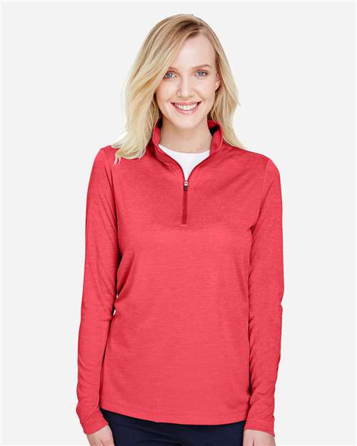 Women's Zone Sonic Heather Performance Quarter-Zip Pullover | USA Decoration