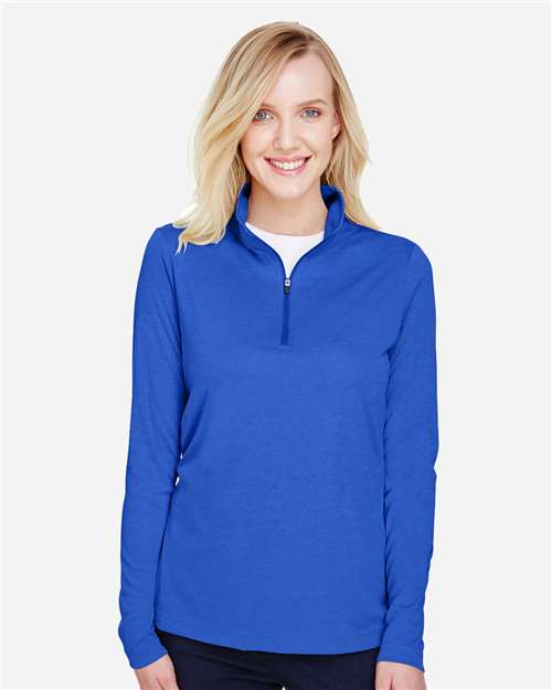 Women's Zone Sonic Heather Performance Quarter-Zip Pullover | USA Decoration