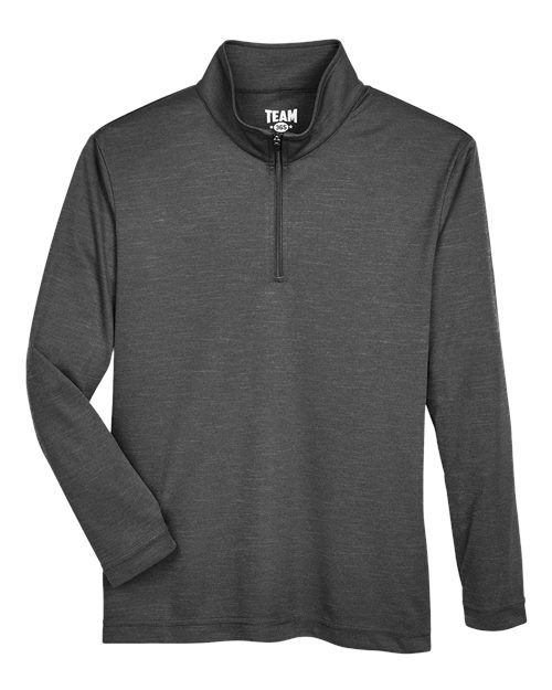 Youth Zone Sonic Heather Performance Quarter-Zip Pullolver | USA Decoration