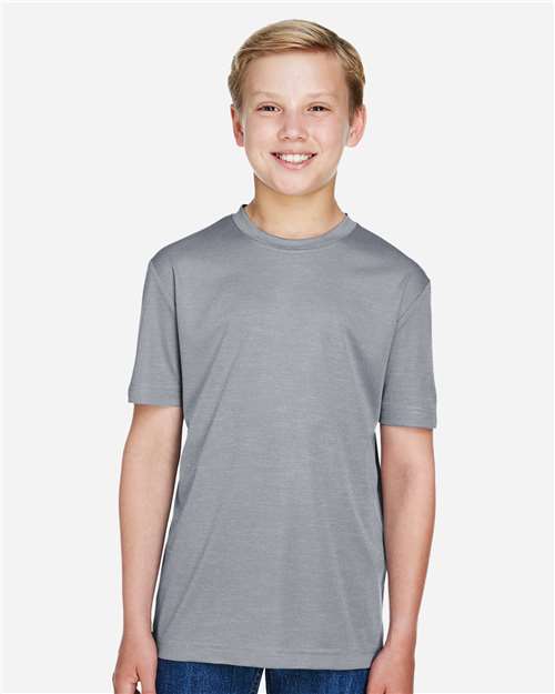 Youth Sonic Heather Performance T-Shirt | USA Decoration