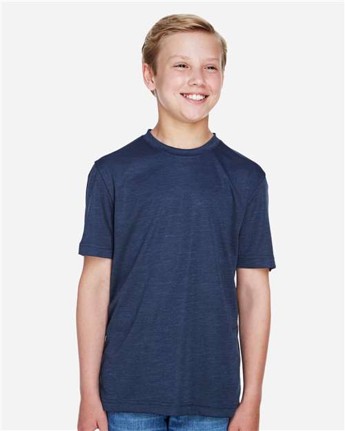 Youth Sonic Heather Performance T-Shirt | USA Decoration
