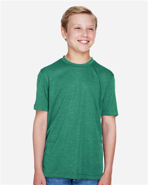 Youth Sonic Heather Performance T-Shirt | USA Decoration