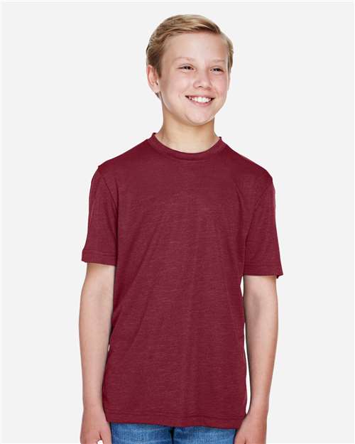Youth Sonic Heather Performance T-Shirt | USA Decoration