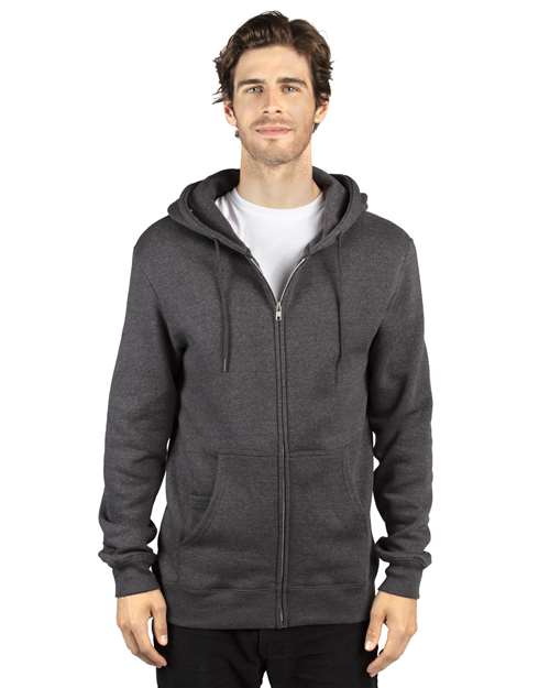 Fleece Full-Zip Hooded Sweatshirt | USA Decoration