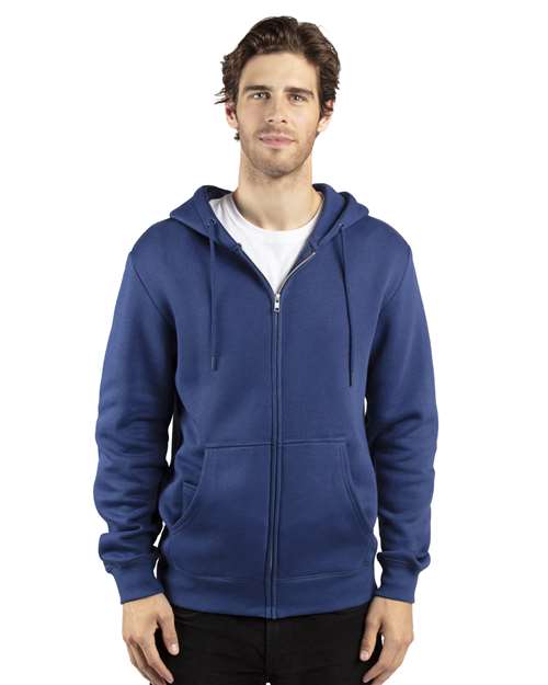 Fleece Full-Zip Hooded Sweatshirt | USA Decoration