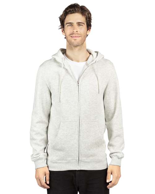 Fleece Full-Zip Hooded Sweatshirt | USA Decoration