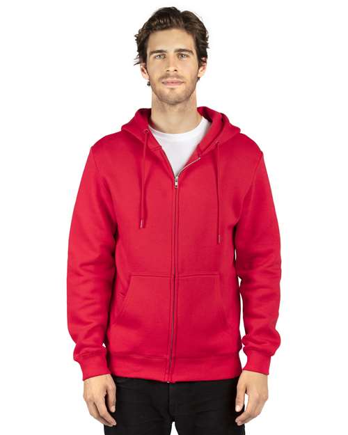 Fleece Full-Zip Hooded Sweatshirt | USA Decoration