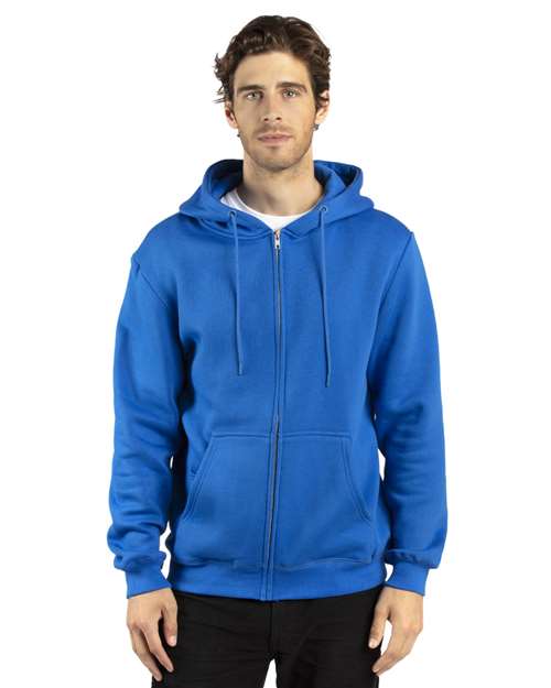 Fleece Full-Zip Hooded Sweatshirt | USA Decoration