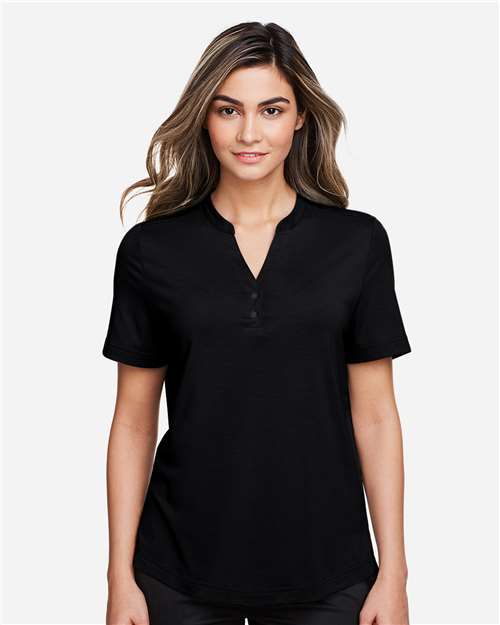 Women's JAQ Snap-Up Stretch Performance Polo | USA Decoration