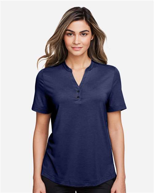 Women's JAQ Snap-Up Stretch Performance Polo | USA Decoration