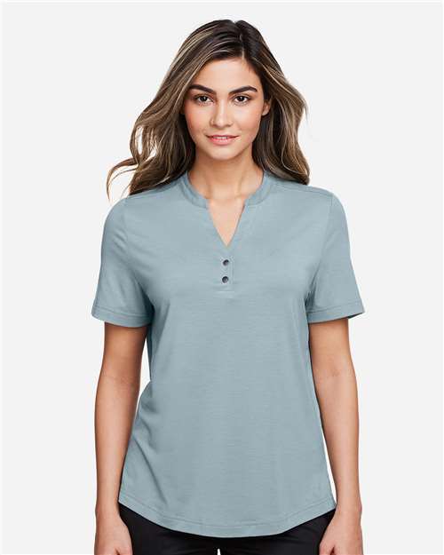 Women's JAQ Snap-Up Stretch Performance Polo | USA Decoration