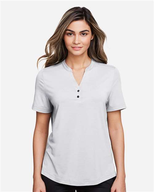 Women's JAQ Snap-Up Stretch Performance Polo | USA Decoration