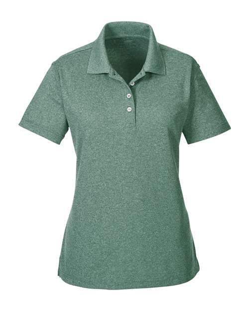 Women's Heathered Pique Polo | USA Decoration