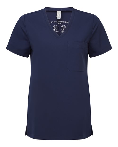 Women's Limitless V-Neck Stretch Scrub Top | USA Decoration