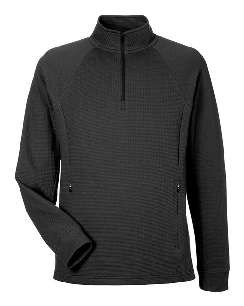 Rhythm Waffle Quarter-Zip Pullover | USA Decoration