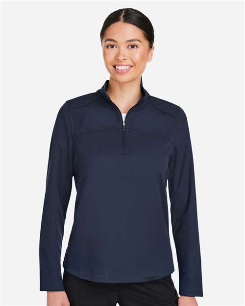 Women's Express Tech Performance Pique Quarter-Zip Pullover | USA Decoration