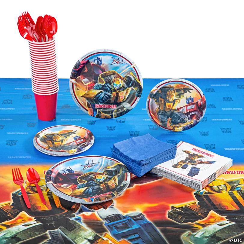 123 Pc. Transformers™ Disposable Tableware Kit for 8 Guests | USA Decoration®