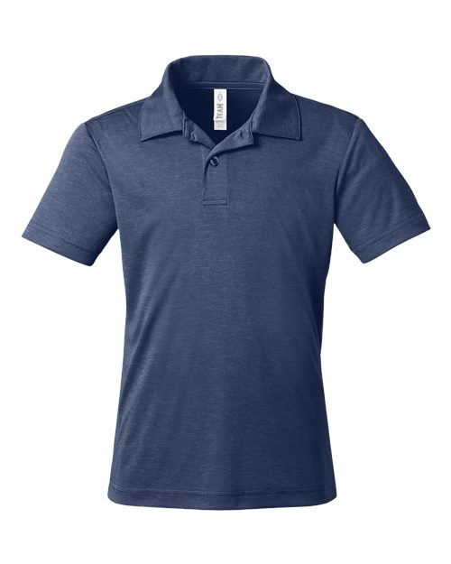 Youth Zone Sonic Heather Performance Polo | USA Decoration