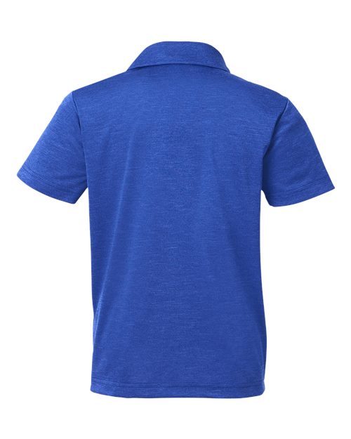 Youth Zone Sonic Heather Performance Polo | USA Decoration