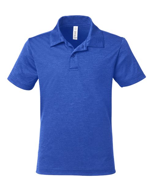 Youth Zone Sonic Heather Performance Polo | USA Decoration