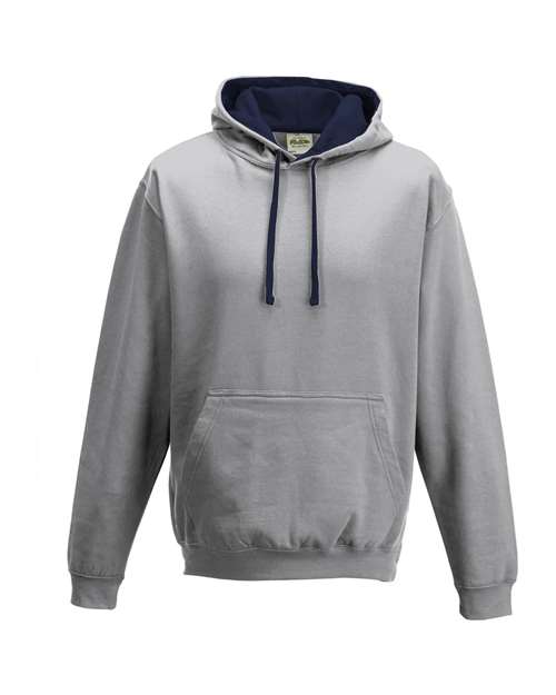 Midweight Varsity Contrast Hooded Sweatshirt | USA Decoration