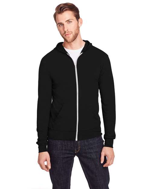 Triblend Full-Zip Light Hooded Sweatshirt | USA Decoration
