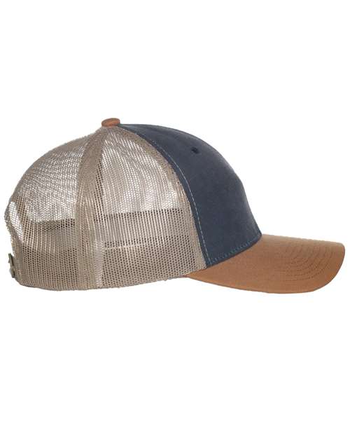 Tri-Color Mesh Back Trucker Cap | USA Decoration