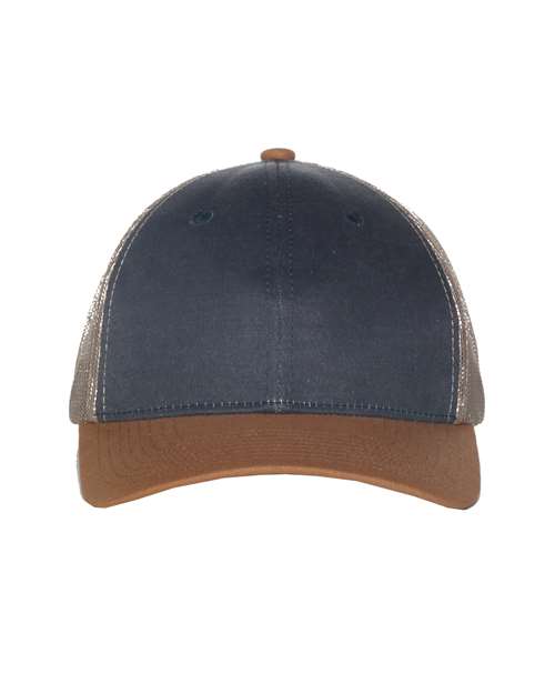Tri-Color Mesh Back Trucker Cap | USA Decoration