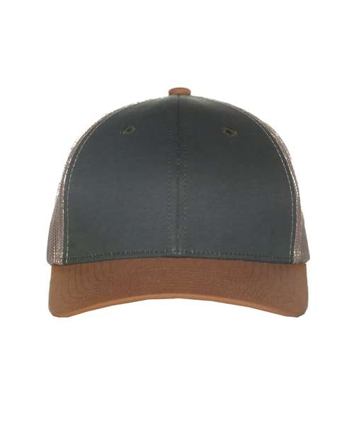 Tri-Color Mesh Back Trucker Cap | USA Decoration